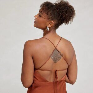 Park & Fifth Davenport Dress - Rust - Sz Small (Altered)